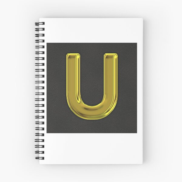 Item preview, Uppercase U in gold designed and sold by leobrix.
