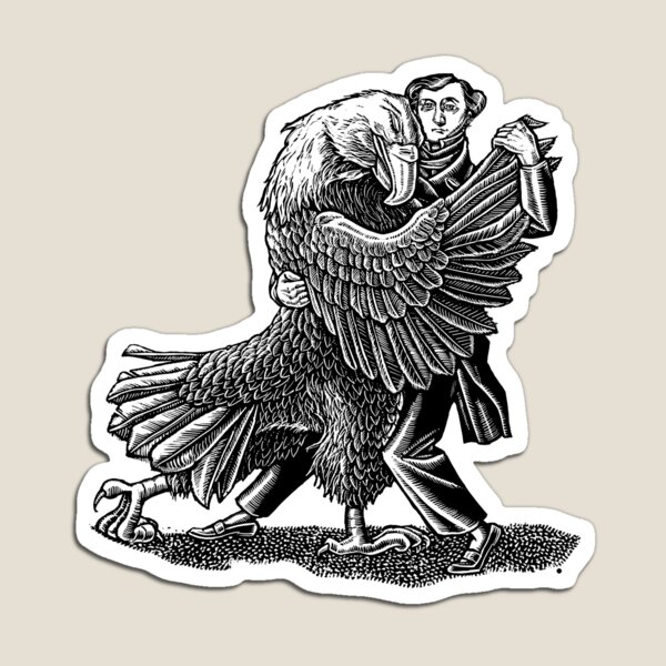 Alexis DeToqueville tangos with an American Eagle Magnet