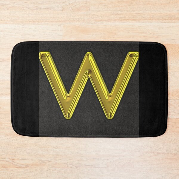 Item preview, Uppercase W in gold designed and sold by leobrix.
