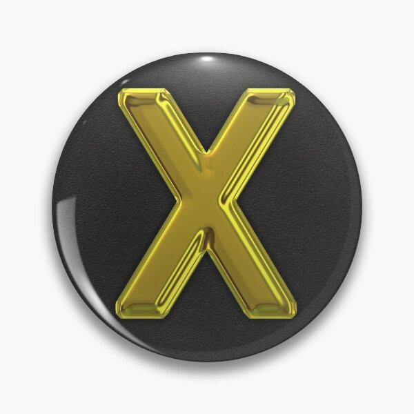 Item preview, Uppercase X in gold designed and sold by leobrix.