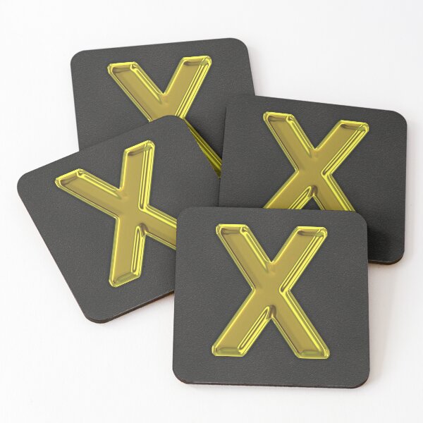 Item preview, Uppercase X in gold designed and sold by leobrix.