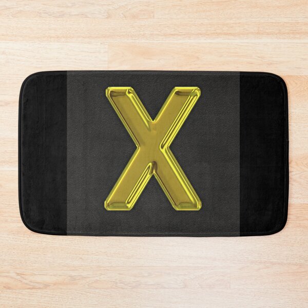 Item preview, Uppercase X in gold designed and sold by leobrix.
