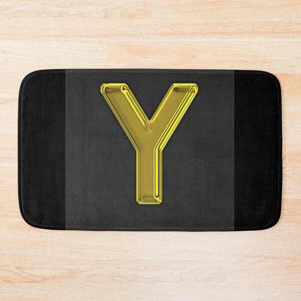 Item preview, Uppercase Y in gold designed and sold by leobrix.
