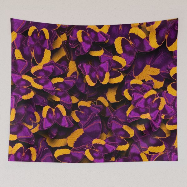 Item preview, Butterflies Allover Print # 5 Purple Yellow designed and sold by Susanne Margarete Lutz.