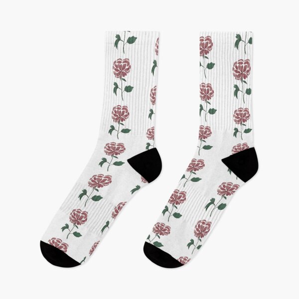 Item preview, Watercolor dark pink flowers peony peonies very cute watercolour flower roses floral designed and sold by WatercolorFun.
