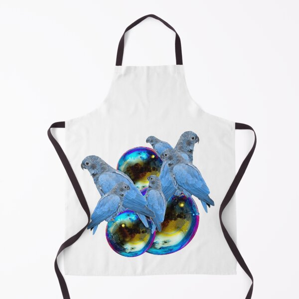 Aperçu de l'œuvre PERROQUETS BLEU BÉBÉ ABSTRAITS AVEC BALLE BLEUE créée et vendue par sharlesart.