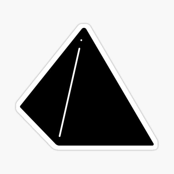 Shapes Pyramid - Minimalistic Vector Art Sticker