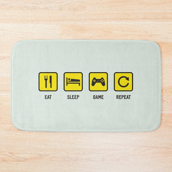 Item preview, Eat, Sleep, Game, Repeat - Frustrated Gamer - Horizontal Version designed and sold by Exertion.