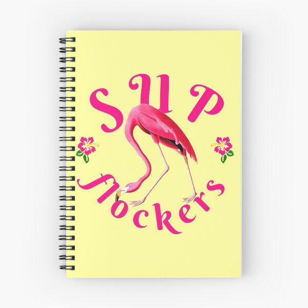 Item preview, Vintage Flamingo on Canary Yellow Funny Quote Sup Flockers designed and sold by ChinStore.