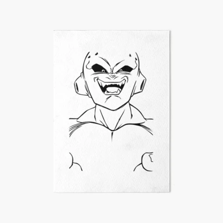 Buu Outline Sticker for Sale by awallac