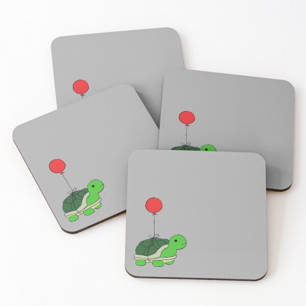 Item preview, Turtle with red balloon designed and sold by Crow Corvid.