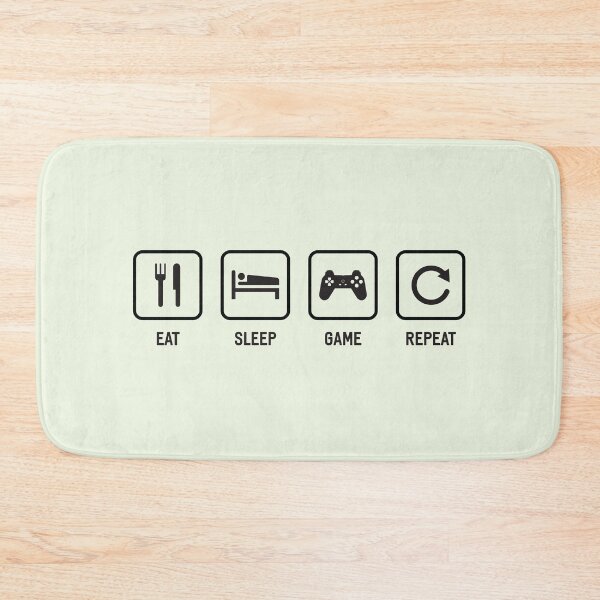 Item preview, Eat, Sleep, Game, Repeat - Frustrated Gamer - Horizontal Version designed and sold by Exertion.