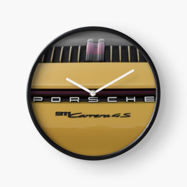 911 Turbo yellow Clock