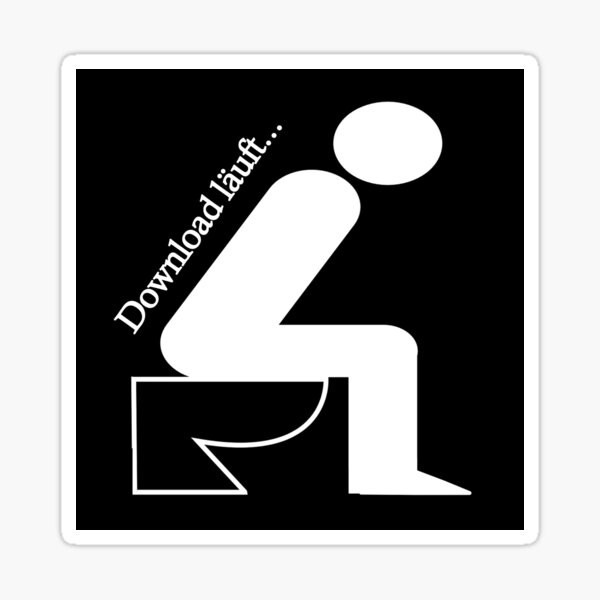 "Toilet saying toilet sign 00 funny signs pictures toilet loo" Sticker