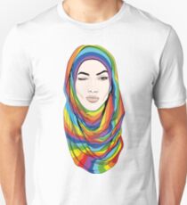 Rainbow hijab Unisex T-Shirt