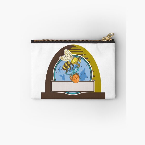 Item preview, Bee Carrying Honey Pot Skep Circle Drawing designed and sold by patrimonio.