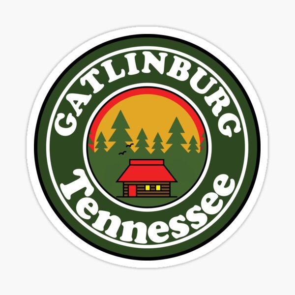Emblem With The Name Of Gatlinburg Tennessee Stock Illustration