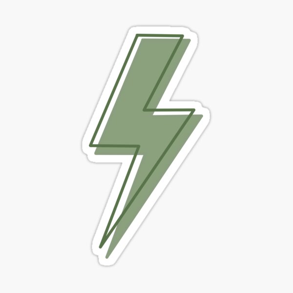 Item preview, Green lightning bolt designed and sold by flinning.