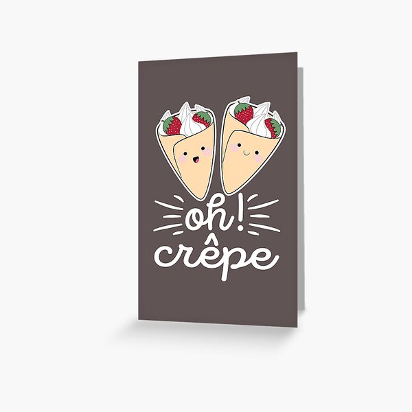 Vista previa del artículo con la obra «Oh, crepe», diseñado y vendido por samah82.