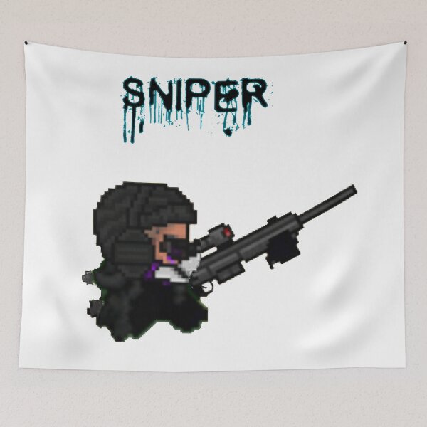 Item preview, Pixel Guard With Black Sniper designed and sold by M7Capone.