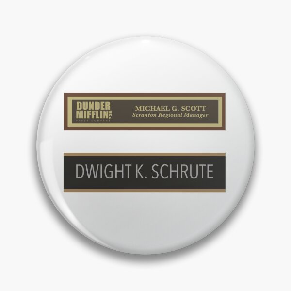 Item preview, michael & dwight’s desk plates designed and sold by carterwood.
