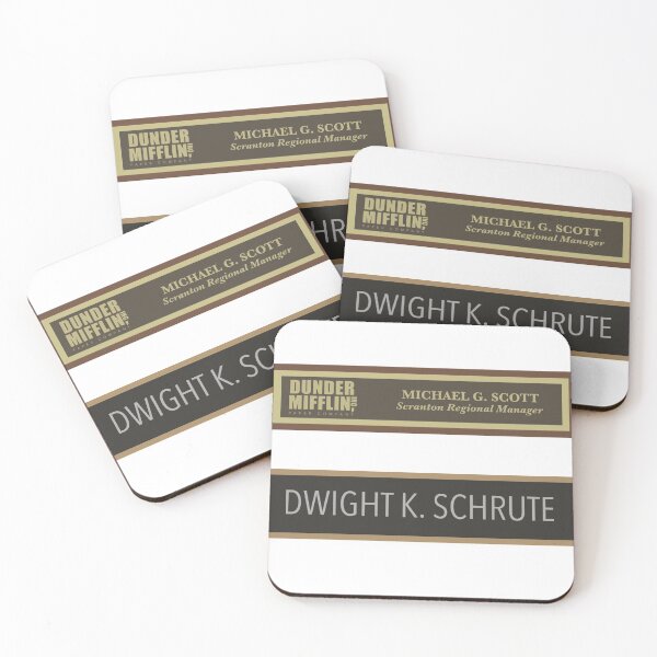 Item preview, michael & dwight’s desk plates designed and sold by carterwood.