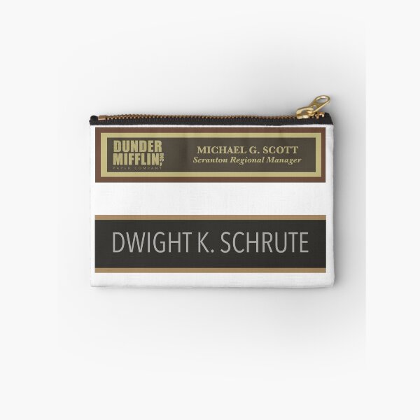 Item preview, michael & dwight’s desk plates designed and sold by carterwood.