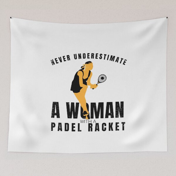 Item preview, Nice padel design. Never underestimate a woman with a padel racket. designed and sold by NobelFashion.