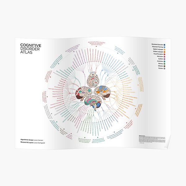 Cognitive Disorder Atlas - Summarized (Landscape) Poster