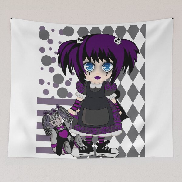 Item preview, Gothic anime BooPooBeeDoo designed and sold by BooPooBeeDooArt.