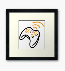 gamer console Framed Print