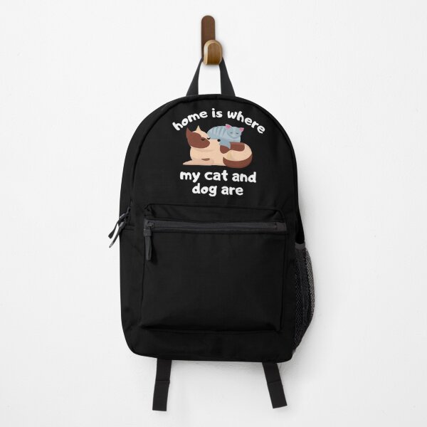 Item preview, Home is where my cat and dog are - Cute cat and dog owner design designed and sold by Theleochick.