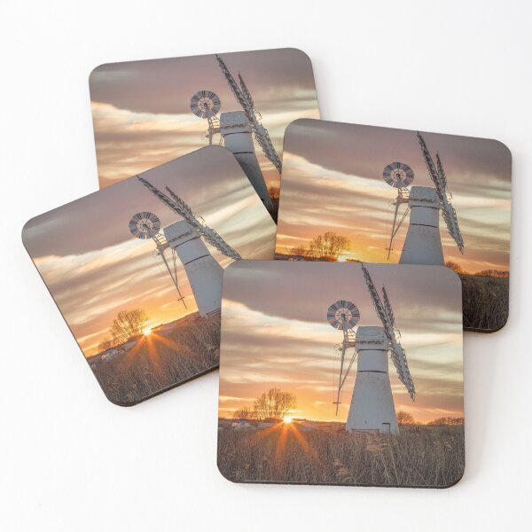 Item preview, Thurne Mill Sunburst Sunset Norfolk Broads designed and sold by dp-images.