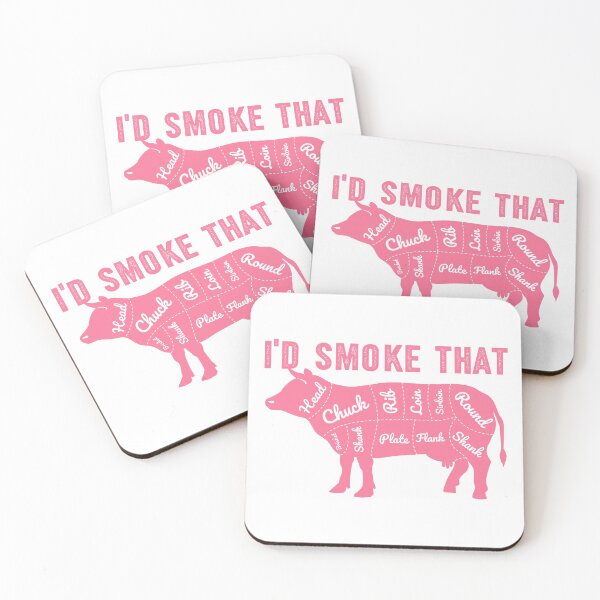 Item preview, I'D Smoke That Cow Meat Cuts  designed and sold by 397HOUSE Your happy time.