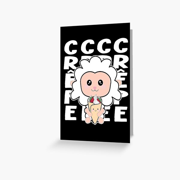 Vista previa del artículo con la obra «cordero comiendo crepe», diseñado y vendido por samah82.