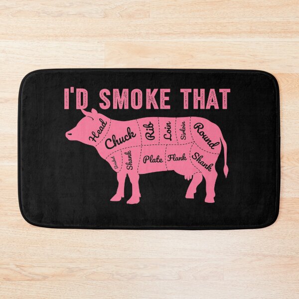 Item preview, I'D Smoke That Cow Meat Cuts  designed and sold by 397HOUSE Your happy time.