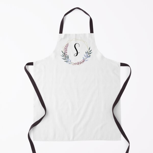 Item preview, Delicate gold frame monogram and colorful laurels letter S designed and sold by JustSeasons.
