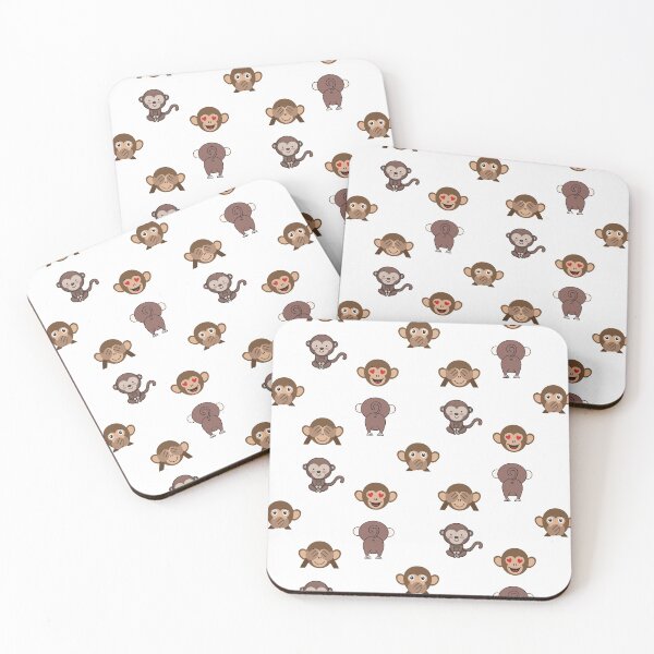 Item preview, Cartoon Monkey Sticker Pack designed and sold by Wildlife Apparels Inc..