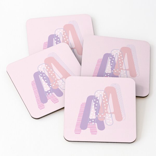 Item preview, Letter A typography pastel original artwork designed and sold by DeniMona.