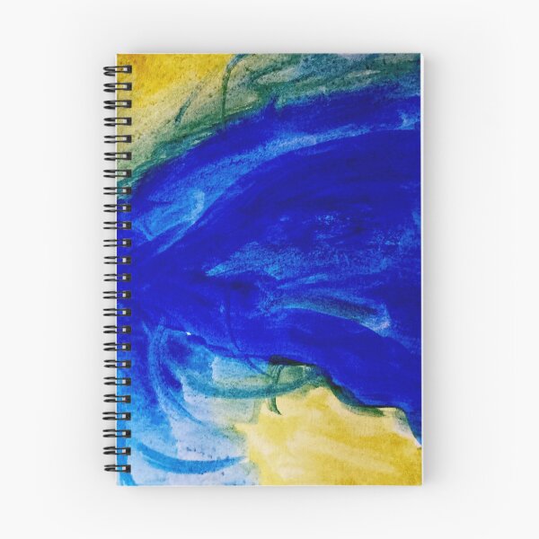 Item preview, Blue and yellow watercolor painting watercolour pattern designed and sold by WatercolorFun.