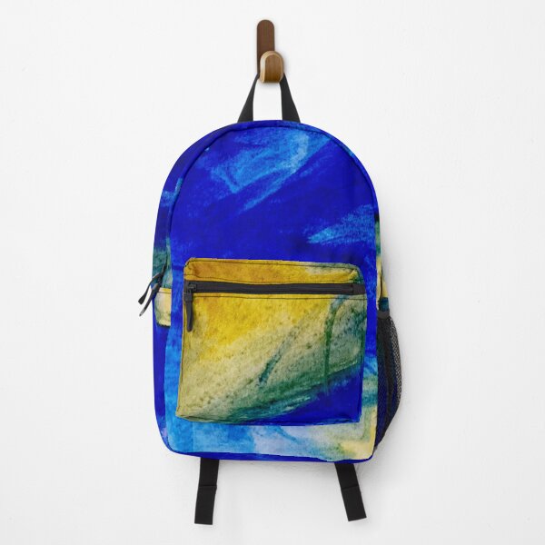 Item preview, Blue and yellow watercolor painting watercolour pattern designed and sold by WatercolorFun.