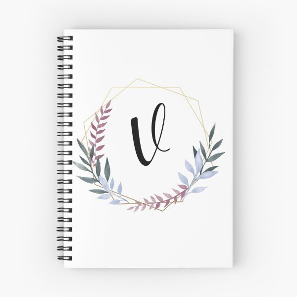 Artikelvorschau, Zartes Goldrahmenmonogramm und bunter Lorbeerbrief V. entworfen und verkauft von JustSeasons.