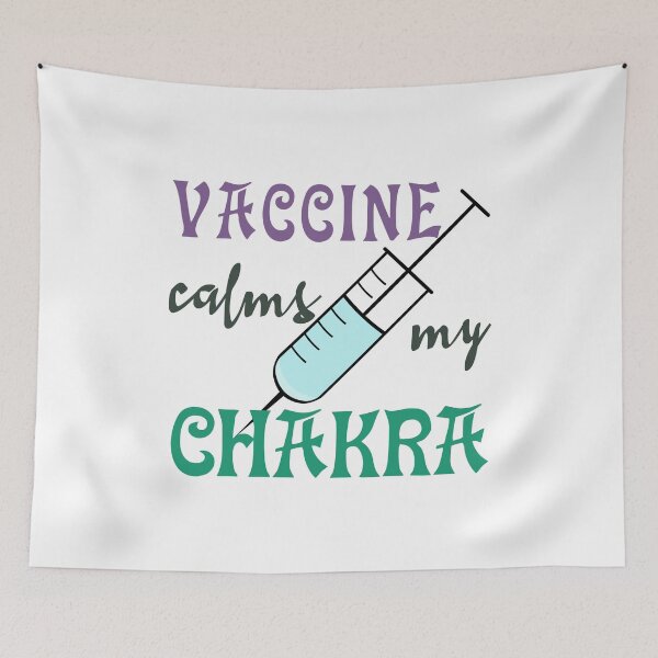 Item preview, Vaccine Calms My Chakra (Black) designed and sold by superdumb70.