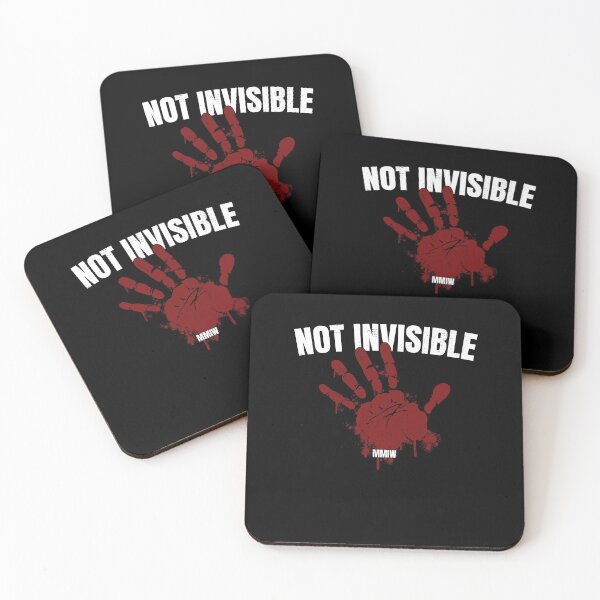 Item preview, MMIW Not Invisible I Stolen Sisters Red Hand MMIW Awareness designed and sold by MarioShirtWorld.