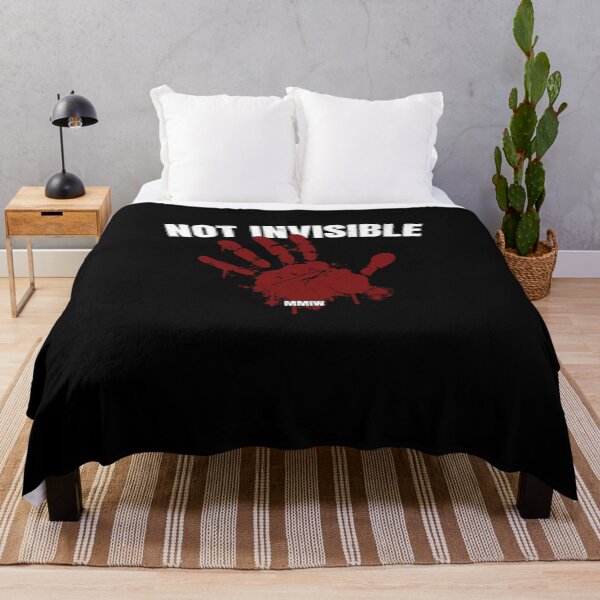Item preview, MMIW Not Invisible I Stolen Sisters Red Hand MMIW Awareness designed and sold by MarioShirtWorld.