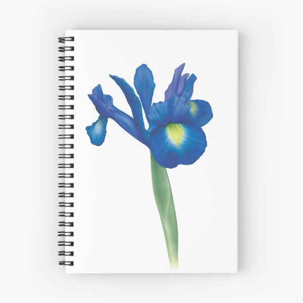 Item preview, Blue Iris Airbrush watercolour print designed and sold by jamesheyworth.