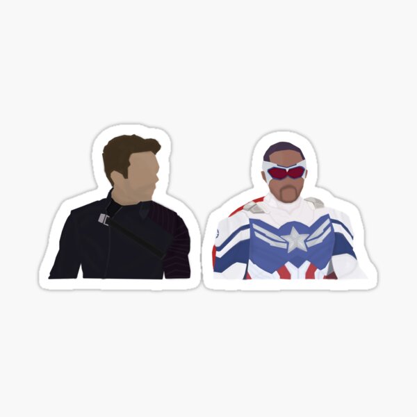 2x Bucky Barnes Winter Soldier Captain America Avengers War Car Sticker Decal