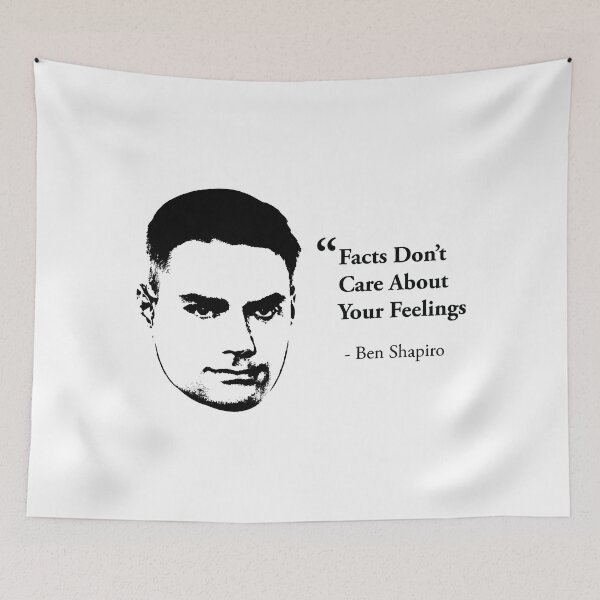 Item preview, Funny Quote Ben Shapiro Facts Don't Care About Your Feelings Fans Men Women (Black) designed and sold by TuckBenFactsTee.