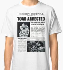 Toad Arrested Newspaper Classic T-Shirt