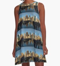 Vestido acampanado New York City Morning Reflections - Impressions Of Manhattan